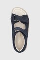 Detské kožené sandále Mrugała tmavomodrá HUGO.1306.1.31.35.K