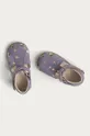 fioletowy Mrugała - Sandały skórzane dziecięce