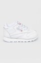 Dětské boty Reebok Classic CL LTHR FZ2093 imitace kůže bílá FZ2093