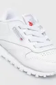 білий Дитячі черевики Reebok Classic CL LTHR FZ2093