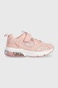 Kappa sneakersy dziecięce imitacja skóry licowej różowy 260891K