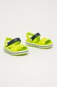 Crocs - Детски сандали жълто-зелен