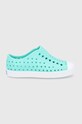 Native Tenisówki dziecięce slip on turkusowy JEFFERSON.KIDS.13100100