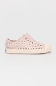 Native Tenisówki dziecięce slip on różowy JEFFERSON.KIDS.15100100