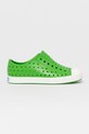 Native Tenisówki dziecięce slip on zielony JEFFERS.JUNIOR.12100100