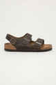 zelená Birkenstock - Kožené sandále Milano Pánsky