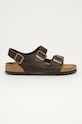 Δερμάτινα σανδάλια Birkenstock Milano καφέ 34871