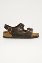Kožené sandály Birkenstock Milano hnědá 34871