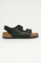 Nubukové sandále Birkenstock Milano čierna 34191.Milano