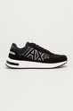 Armani Exchange - Pantofi imitatie de piele intoarsa negru XUX090.XV276