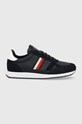 Παπούτσια Tommy Hilfiger δέρμα σαμουά σκούρο μπλε FM0FM03431