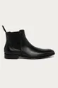 čierna Karl Lagerfeld - Kožené topánky Chelsea Pánsky