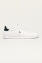 Kožená obuv Polo Ralph Lauren Hrt Ct II biela 809829824004