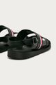 černá Tommy Hilfiger - Kožené sandály