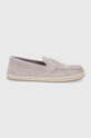 sivá Semišové espadrilky Toms Stanford Rope Pánsky