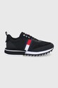 Boty Tommy Jeans textilní černá EM0EM00618.C87