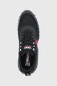 Boty Tommy Jeans černá EM0EM00618.C87