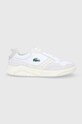 Lacoste Buty skórzane GAME ADVANCE LUXE LTH biały 741SMA0015