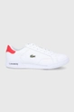 biały Lacoste Buty skórzane Twin Serve 741SMA0083 Męski