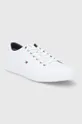 Δερμάτινα παπούτσια Tommy Hilfiger ESSENTIAL SNEAKER LTH λευκό