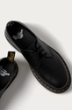 negru Dr. Martens pantofi de piele