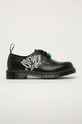 чёрный Dr. Martens - Кожаные туфли x Keith Haring Unisex