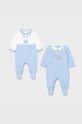 niebieski Mayoral Newborn - Pajacyk (2-pack) Chłopięcy