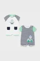 зелений Mayoral Newborn - Повзунки для немовлят (2-pack) Для хлопчиків