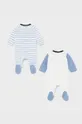 Mayoral Newborn - Φόρμες με φουφούλα μωρού 55-86 cm (2-pack) μπλε