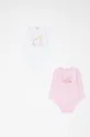 ružová OVS - Body pre bábätká 74-98 cm (2-pak) Dievčenský