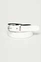 Calvin Klein - Kožený opasok biela K60K608091.4891