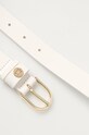 Tommy Hilfiger - Kožený opasok AW0AW09819.4891 biela SS21