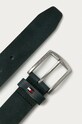 Tommy Hilfiger - Kožený opasok AM0AM07310.4891 tmavomodrá SS21