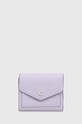 Coach portafoglio Wyn Small Wallet pelle fiore violetto C2328