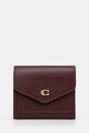 Coach wallet Wyn Small Wallet plain maroon C2328