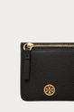 czarny Tory Burch portfel skórzany