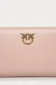 Pinko - Шкіряний гаманець рожевий