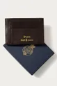 hnedá Kožená peňaženka Polo Ralph Lauren