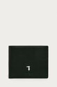 Trussardi Jeans - Kožená peňaženka usňová koža čierna 71W00004.2P000185