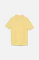 Παιδικά βαμβακερά μπλουζάκια πόλο Lacoste PJ2909 κίτρινο SS22