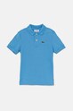 Detská bavlenná polokošeľa Lacoste modrá PJ2909