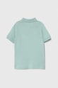 Детское хлопковое поло Lacoste PJ2909 бирюзовый SS22