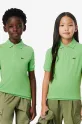 Детское хлопковое поло Lacoste хлопок зелёный PJ2909