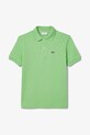 Детское хлопковое поло Lacoste PJ2909 зелёный SS25