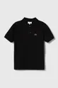 μαύρο Παιδικά βαμβακερά μπλουζάκια πόλο Lacoste Για αγόρια