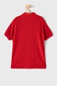 Detská bavlenná polokošeľa Lacoste PJ2909 červená SS22