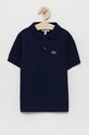 Детское хлопковое поло Lacoste хлопок тёмно-синий PJ2909