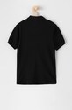 Detská bavlenná polokošeľa Lacoste PJ2909 čierna SS22