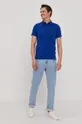 Polo tričko Karl Lagerfeld modrá