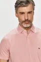 ružová Tommy Hilfiger - Polo tričko